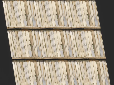Stylized Wood Fence Seamless Texture CG Textures