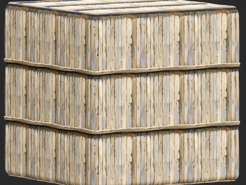 Stylized Wood Fence Seamless Texture Texturas CG
