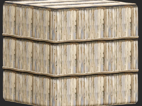 Stylized Wood Fence Seamless Texture CG Textures