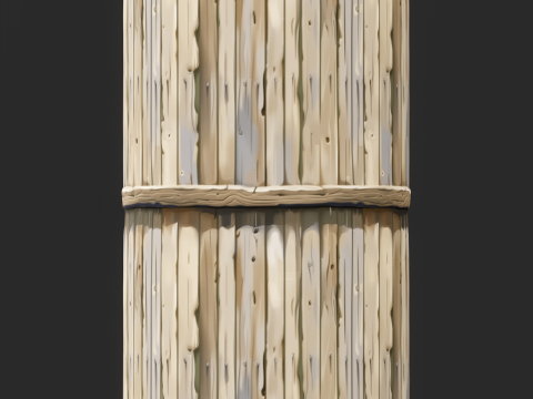 Stylized Wood Fence Seamless Texture Texturas CG