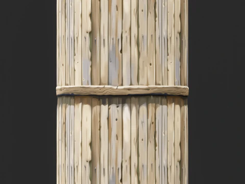 Stylized Wood Fence Seamless Texture CG Textures