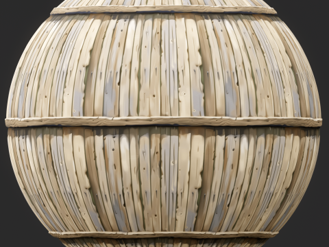 Stylized Wood Fence Seamless Texture Texturas CG