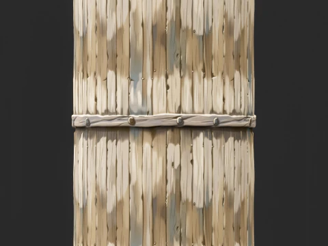 Stylized Wood Fence Seamless Texture CG Textures