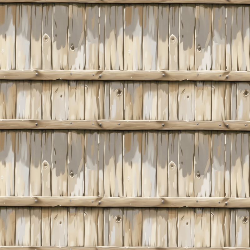Stylized Wood Fence Seamless Texture CG 纹理 .c4d .max .obj .3ds .fbx .stl .blend 