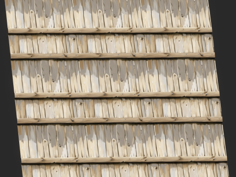 Stylized Wood Fence Seamless Texture CG 纹理