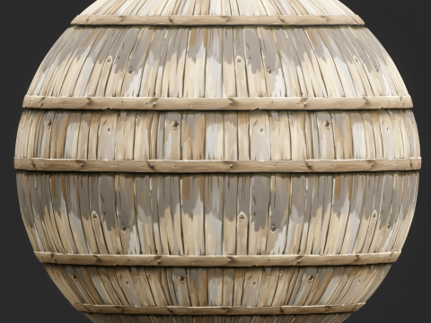 Stylized Wood Fence Seamless Texture CG 纹理