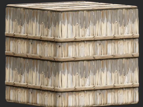 Stylized Wood Fence Seamless Texture CG 纹理