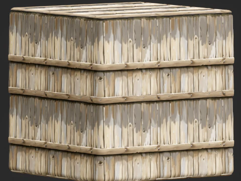 Textura sem costura de cerca de madeira estilizada Texturas CG