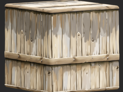 Stylized Wood Fence Seamless Texture CG 纹理