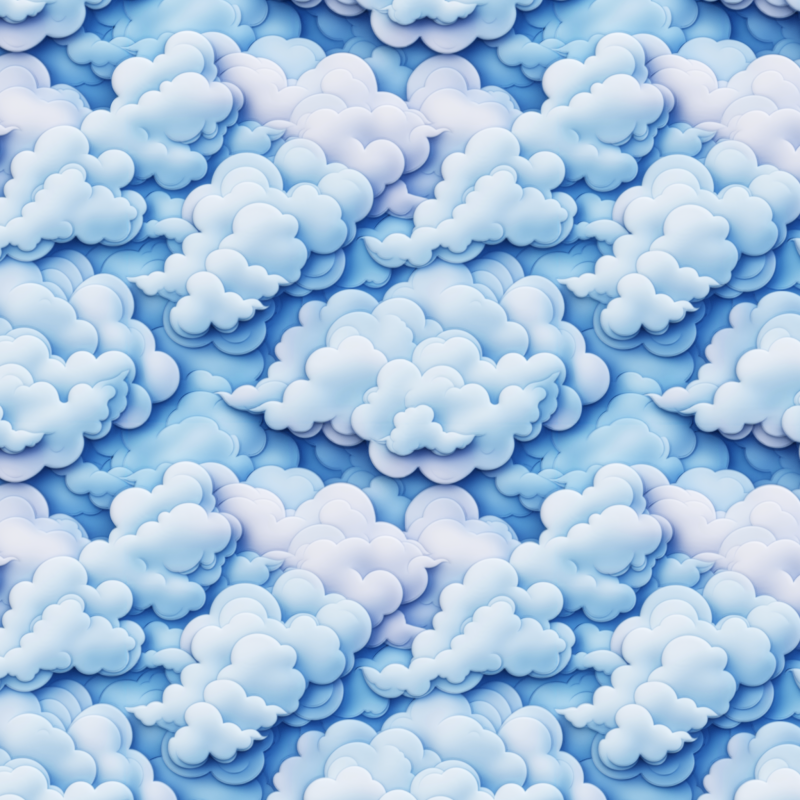 Stylized Clouds Seamless Texture CG Textures .c4d .max .obj .3ds .fbx .stl .blend
