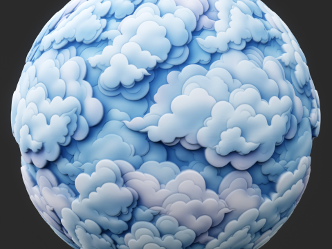 Stylized Clouds Seamless Texture CG Textures