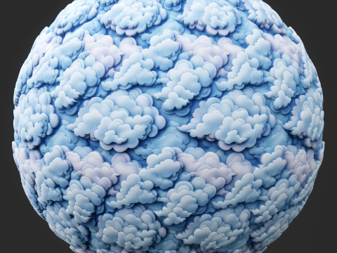 Stylized Clouds Seamless Texture CG Textures