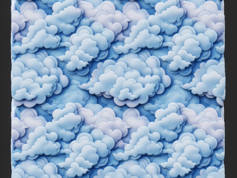 Stylized Clouds Seamless Texture CG Textures