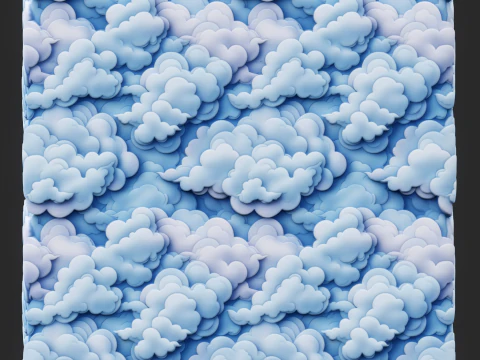Stylized Clouds Seamless Texture CG Textures