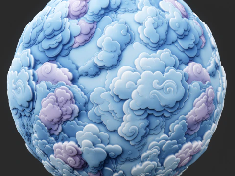 Stylized Clouds Seamless Texture CG Textures