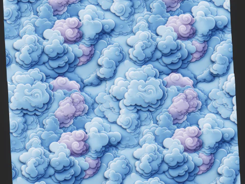 Stylized Clouds Seamless Texture CG Textures