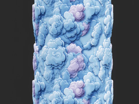 Stylized Clouds Seamless Texture CG Textures