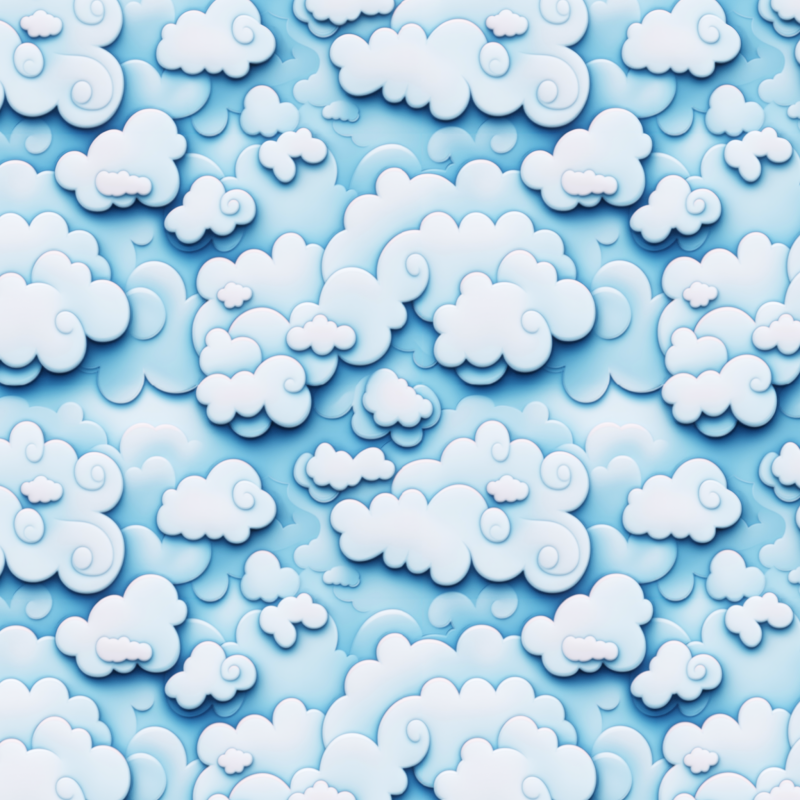 Stylized Clouds Seamless Texture CG Textures .c4d .max .obj .3ds .fbx .stl .blend 