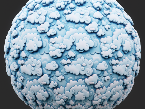 Stylized Clouds Seamless Texture CG Textures
