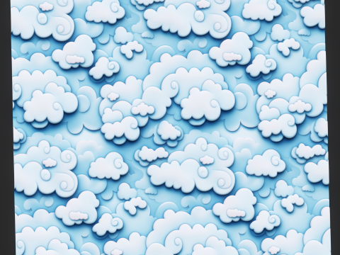Stylized Clouds Seamless Texture CG Textures