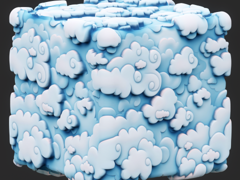 Stylized Clouds Seamless Texture CG Textures