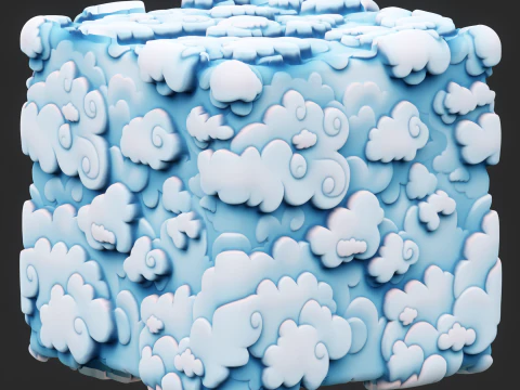 Stylized Clouds Seamless Texture CG Textures