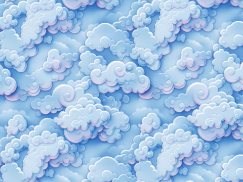 Textura transparente de nubes estilizadas Texturas CG