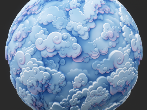 Stylized Clouds Seamless Texture CG 纹理
