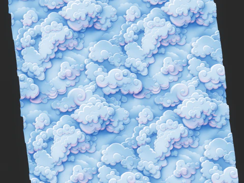 Stylized Clouds Seamless Texture CG Textures