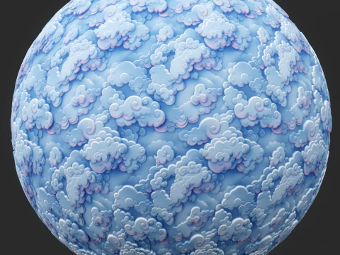 Stylized Clouds Seamless Texture CG Textures