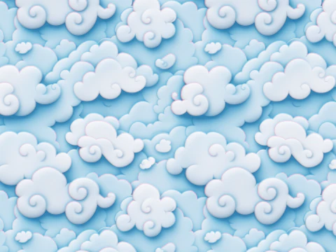 Stylizowane chmury tekstura CG Tekstury