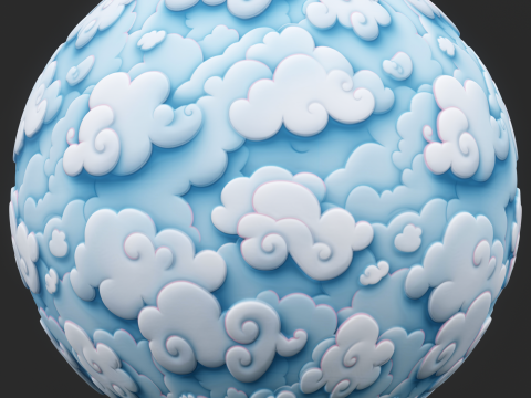 Stylized Clouds Seamless Texture CG Textures