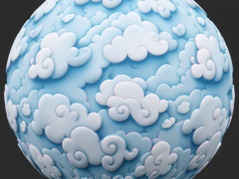 Stylized Clouds Seamless Texture CG Textures