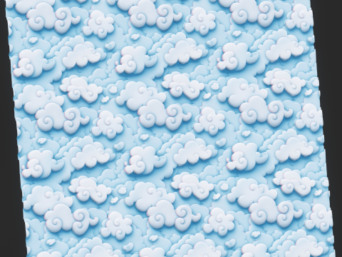 Stylized Clouds Seamless Texture CG Textures
