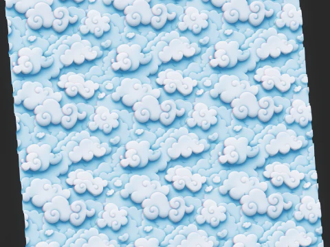 Stylized Clouds Seamless Texture CG Textures