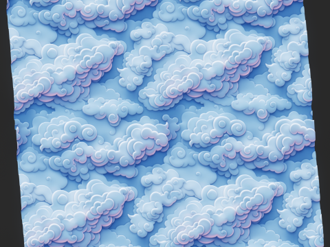 Stylized Clouds Seamless Texture CG Textures