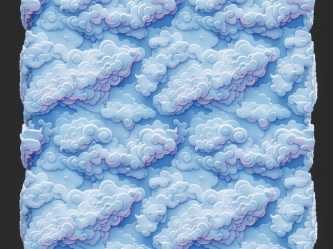 Stylized Clouds Seamless Texture CG Textures