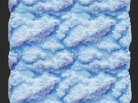 Stylized Clouds Seamless Texture CG Textures