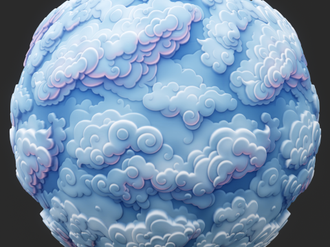 Stylized Clouds Seamless Texture CG Textures