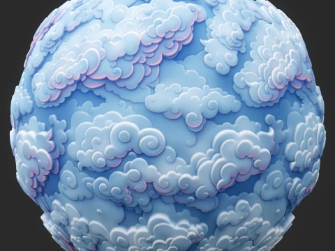 Stylized Clouds Seamless Texture CG Textures