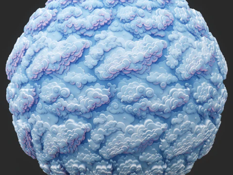 Stylized Clouds Seamless Texture CG Textures