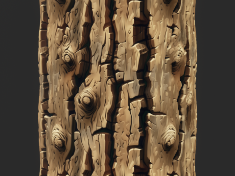 Stylized Bark Seamless Texture CG Textures