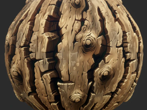 Stylized Bark Seamless Texture CG Textures