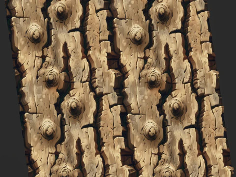 Stylized Bark Seamless Texture CG Textures