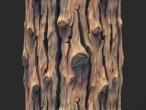 様式化された樹皮のシームレスなテクスチャ CG テクスチャ