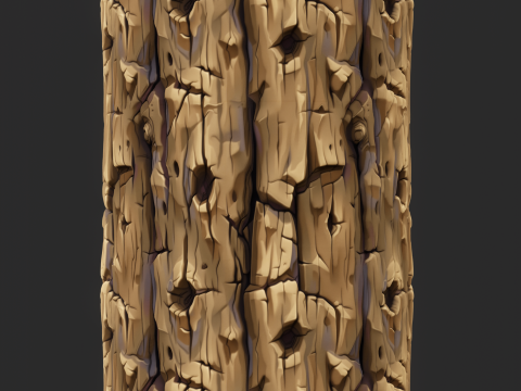 Stylized Bark Seamless Texture CG Textures