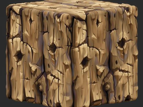 Stylized Bark Seamless Texture CG 纹理