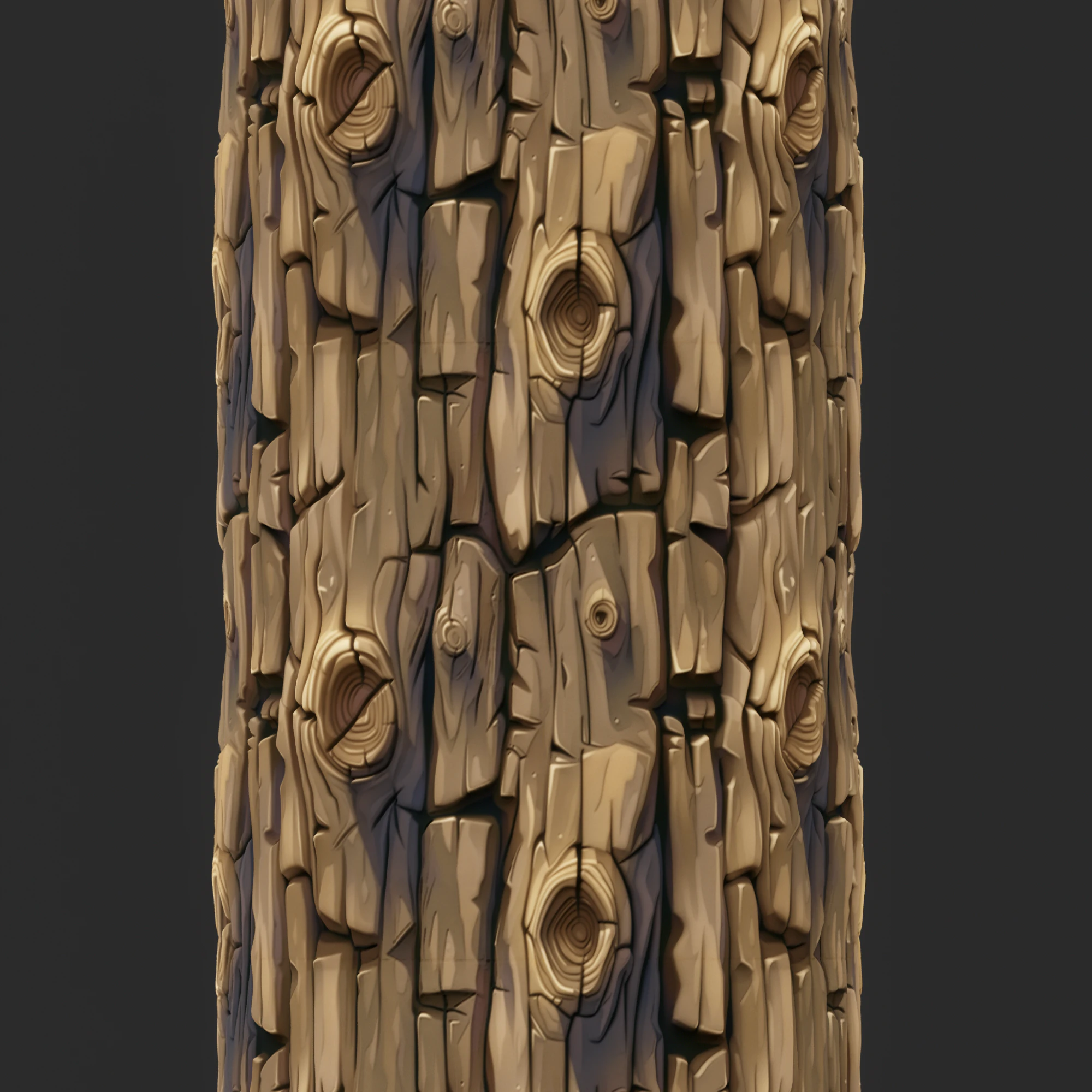 Stylized Bark Seamless Texture CG Textures .c4d .max .obj .3ds .fbx .stl .blend 