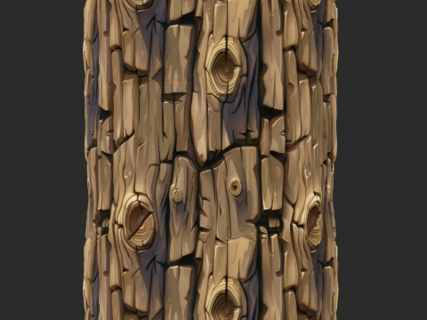 Stylized Bark Seamless Texture CG Textures