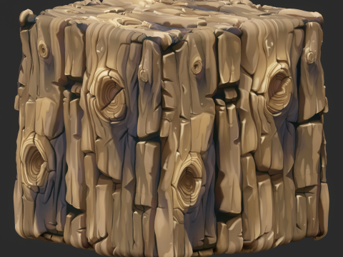 Stylized Bark Seamless Texture CG टेक्स्चर्स